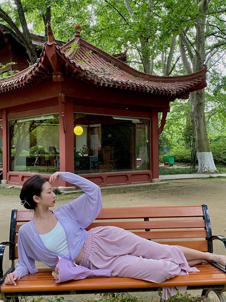 Classical dance clothing elegant modern dance exercise female Chinese ancient style dance pants wide -leg pants yoga pants performance service