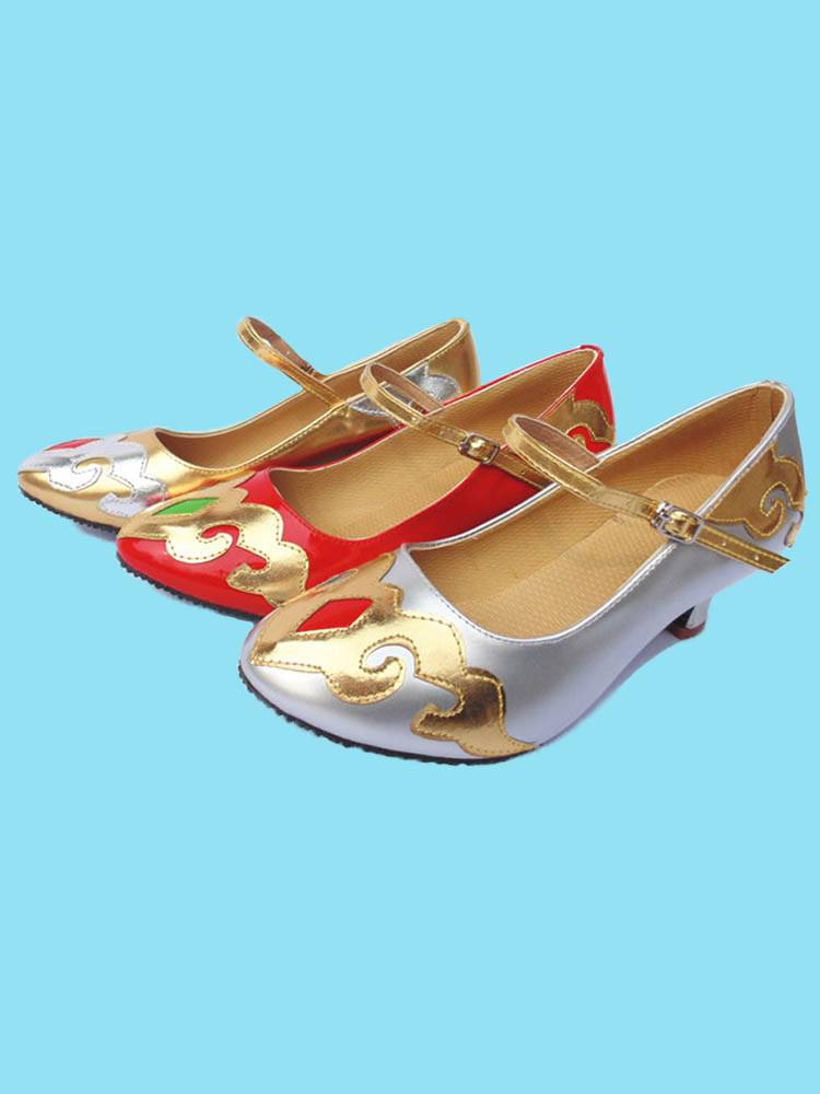 Dance Shoes Underworld Dance Shoes Golden Heel Dance Shoes Golden Dance National Dance Shoes Tibetan Dance Modern Plaza Dance