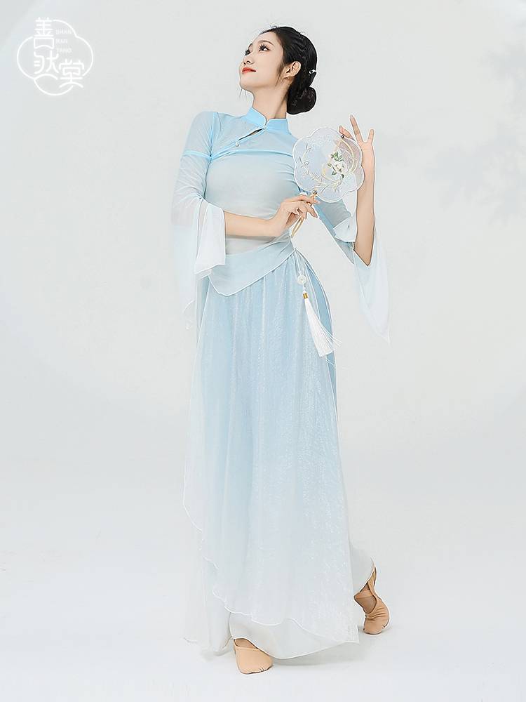Shan Rantang Classical Dance Clothing Gatey Gine Chinese Dance Cheongsam Near elegant body rhyme top female dance skirt