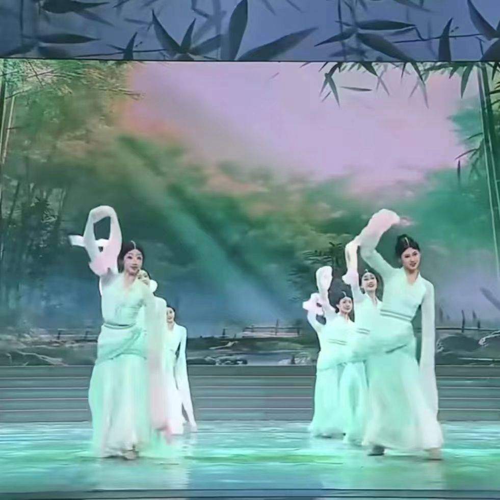 2024 Spring Festival Gala Spring Classical Dance New National Dance Hanfu's elegant adults throwing sleeves performed Chinese style