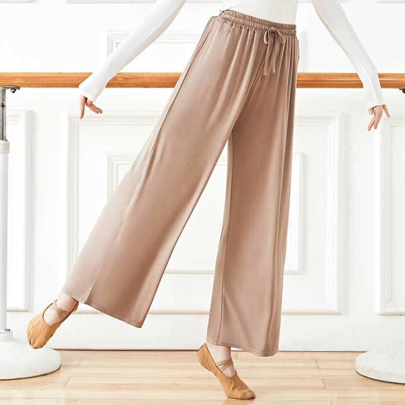 Classical dance exercise girl pants modern dance wide -leg pants flowing Chinese dance national dance clothing dancing clothes