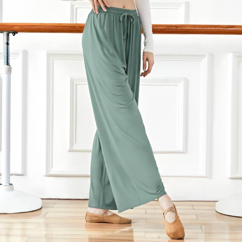 Classical dance exercise girl pants modern dance wide -leg pants flowing Chinese dance national dance clothing dancing clothes