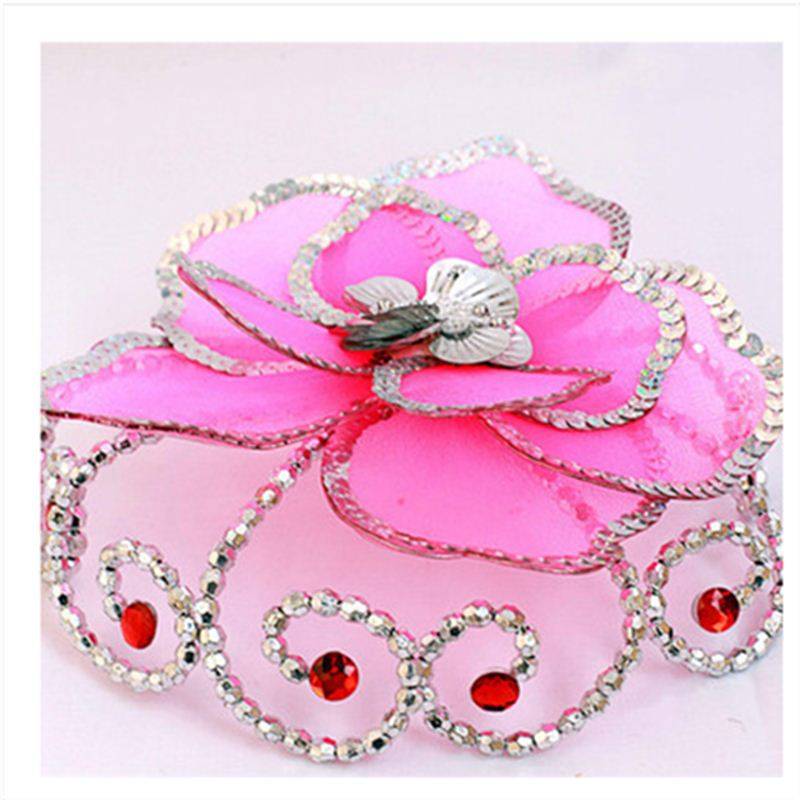 Douyin same new costume national style stage head plays playing with female classical dance v head flower bride