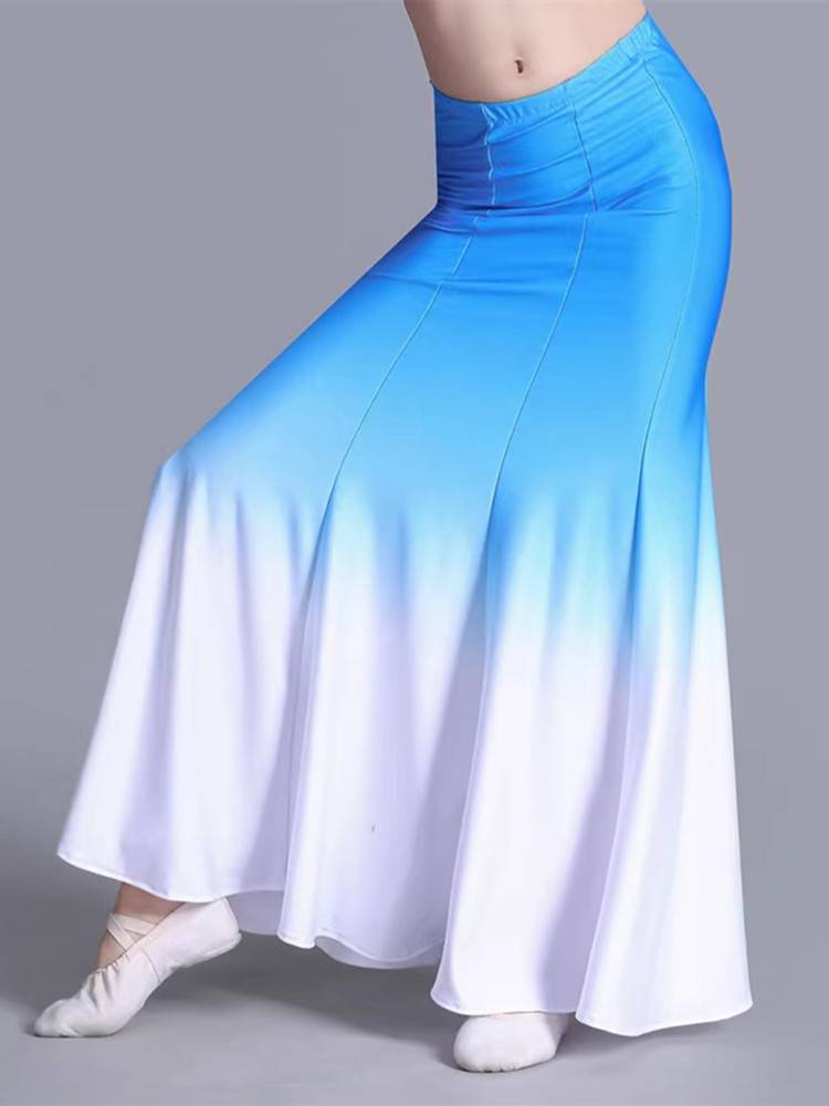 Dai dancers perform clothing children's practice skirt women's art test 360 -degree practice skirt, hip fishtail skirt, skirt