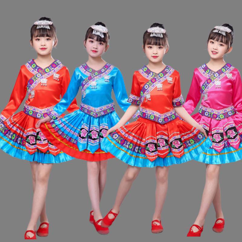 Guangxi March 3 Performance of Miao clothing men and women and ethnic minority dance performance clothing Yunnan Zhuang nationality performance service