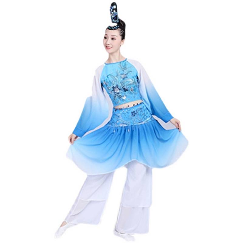 New classical dance clothing stage performance clothing Tao Li Cup Luo Platform National Classical Dance Flower Basket Headgear Performance Services