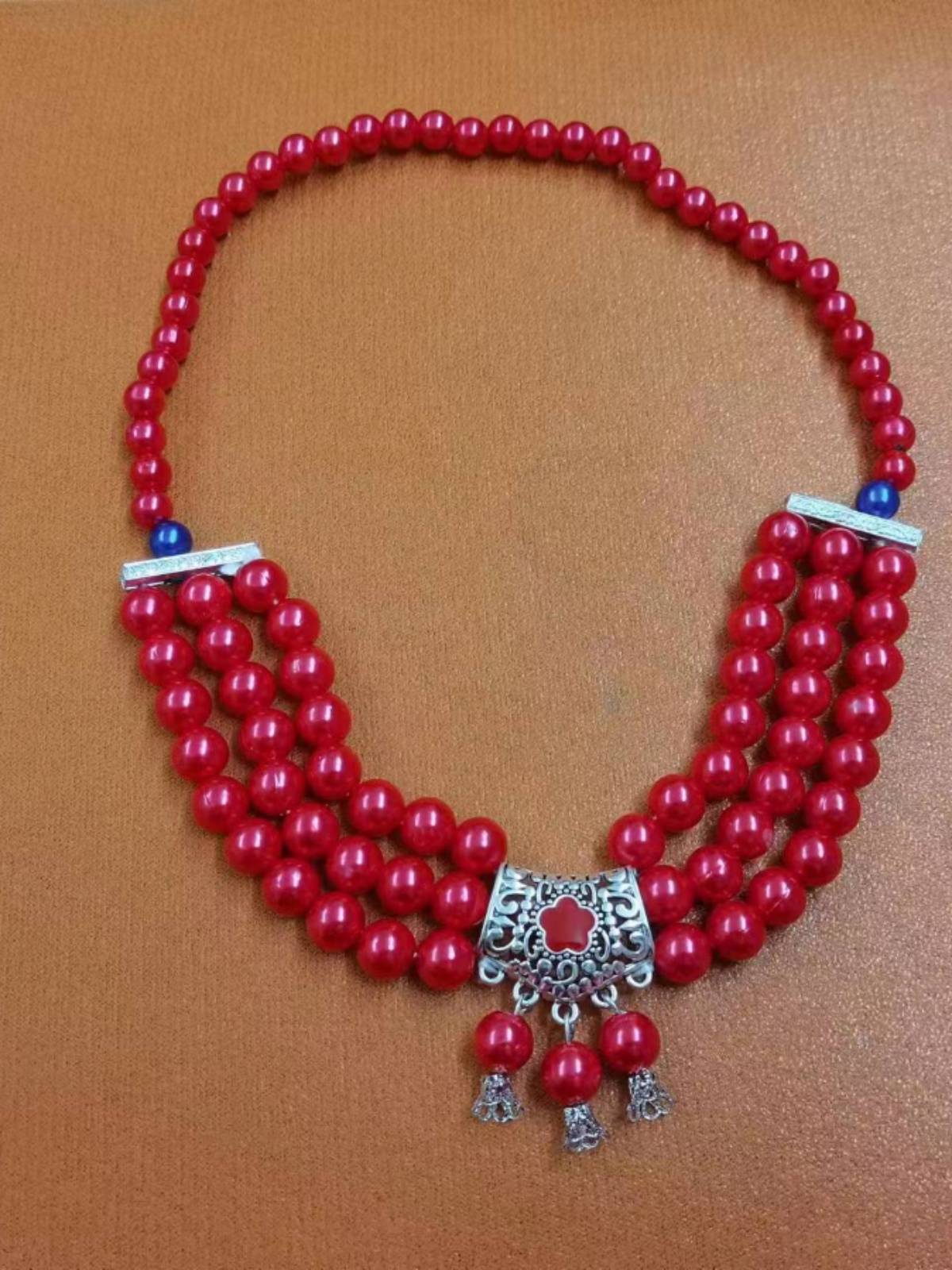 New Mongolian Dance Beads Handmade Mongolian Performance Terminal Female Women and Ethnic Wind Adults Adjustable Adults