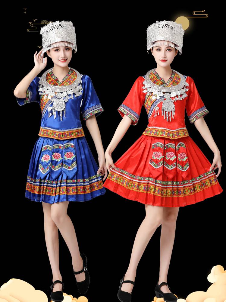 56 ethnic minorities March three dance clothing women Yunnan Yi male new model Guangxi Zhuang Miao performance service