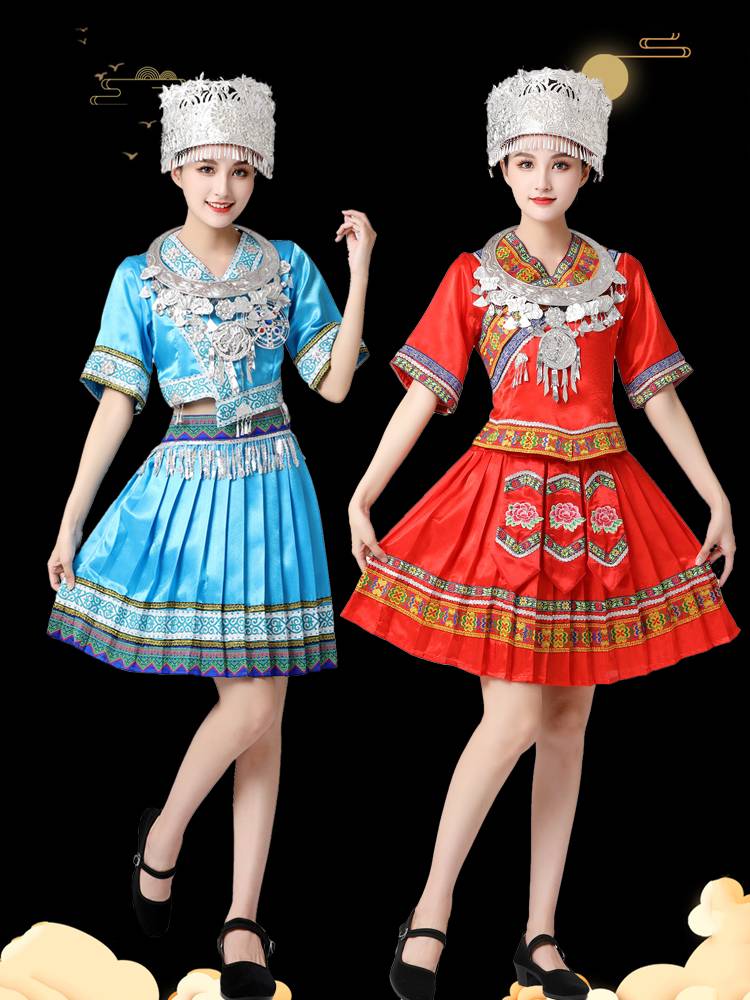 56 ethnic minorities March three dance clothing women Yunnan Yi male new model Guangxi Zhuang Miao performance service
