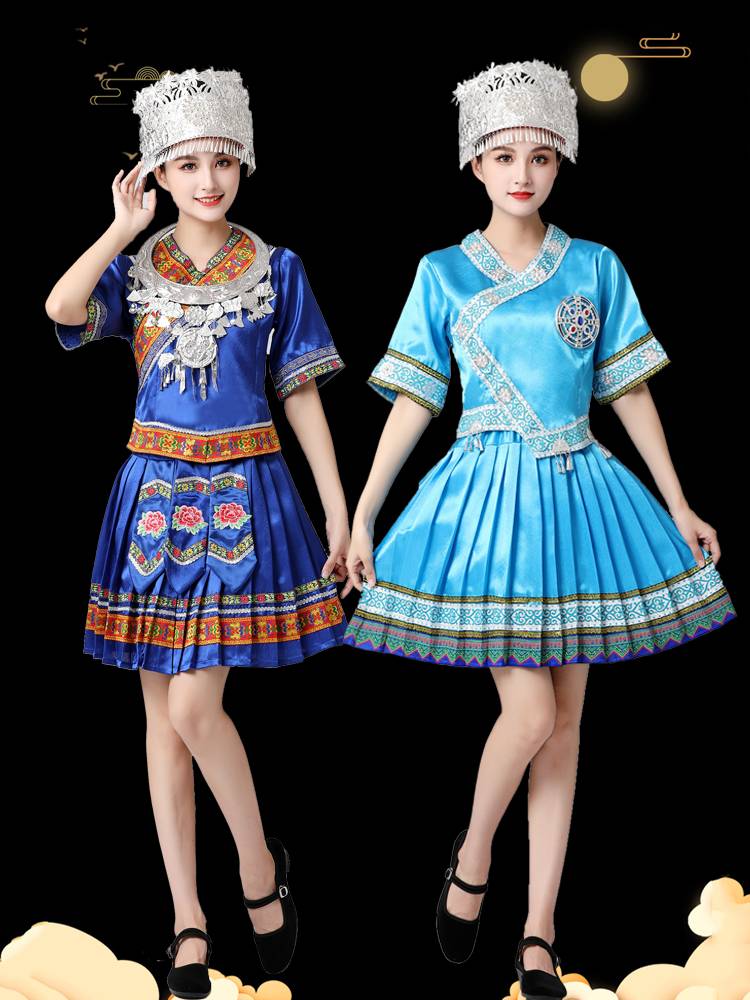 56 ethnic minorities March three dance clothing women Yunnan Yi male new model Guangxi Zhuang Miao performance service