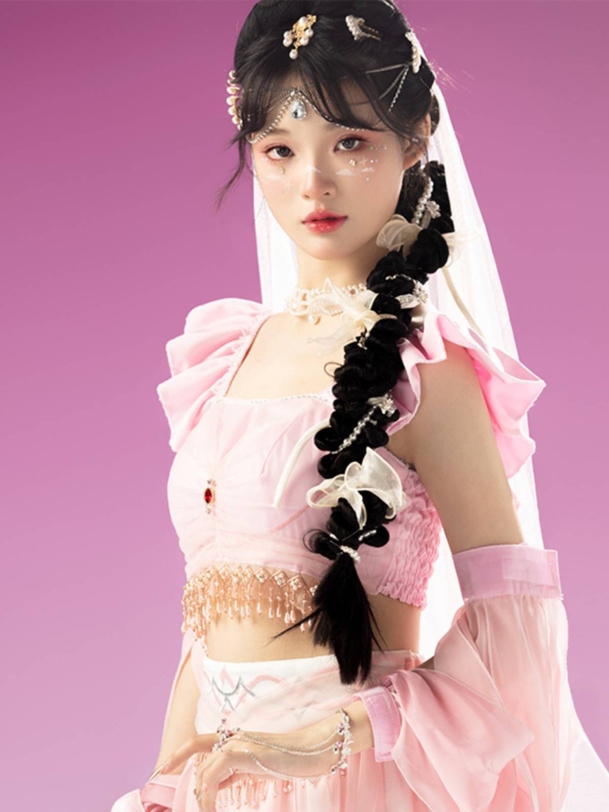 Exotic style Dunhuang Feitian Dance Service Western Ethnic Style Performance Server Belly Dance Art Archaeological Dance Costume Women