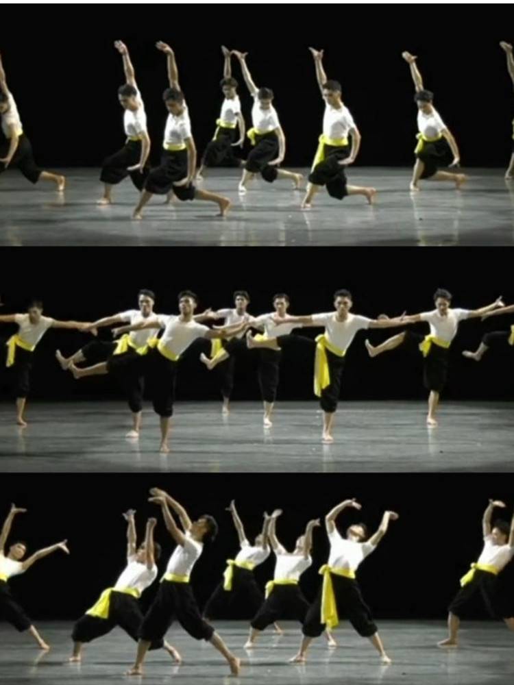 Dai dance men's group dance Chinese dance national dance nation dance Dai boxing combination classical dance art test exercise exercise men's solo dance