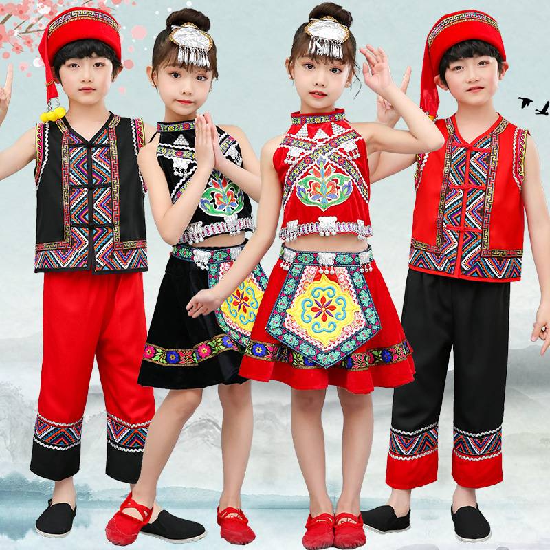 Minority clothing children's Miao performance service Liuyi Dai dance dance service Hani Pai Performance Services