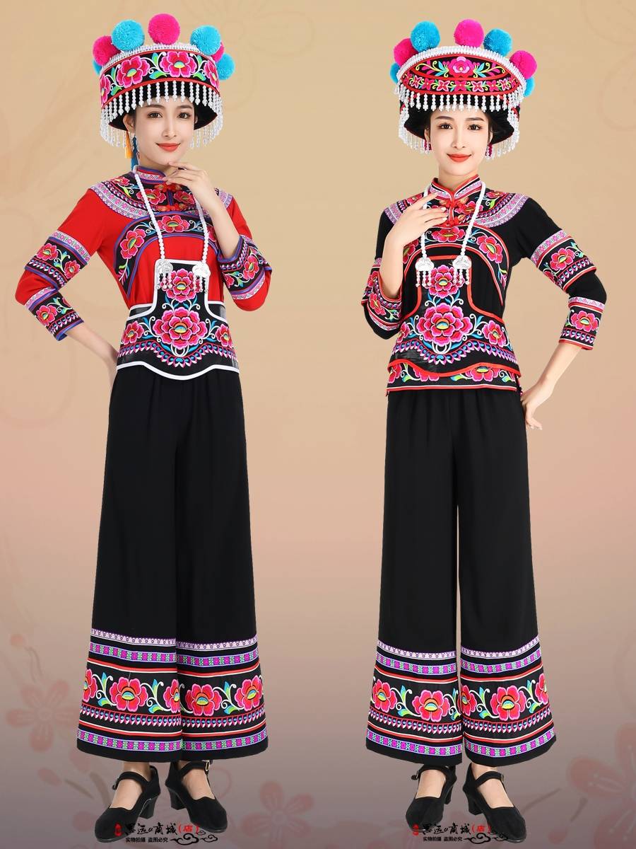 Long-sleeves, Chu Hsiung has a new left-legged costume for the Yunnan minority