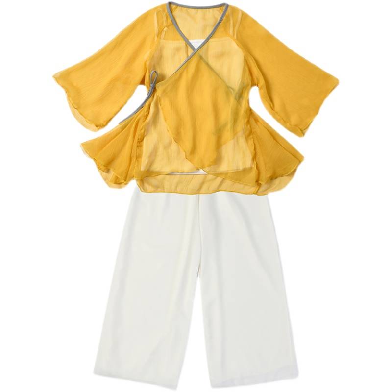 Children's classical practice service Girls Chinese dance performance service young children's ethnic art examination elegant gauze fan dance service