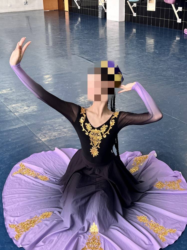 New Xinjiang Uyghur Dance Art Examination Practice Skirt National Clothing Skirt Stage Performance Female Women