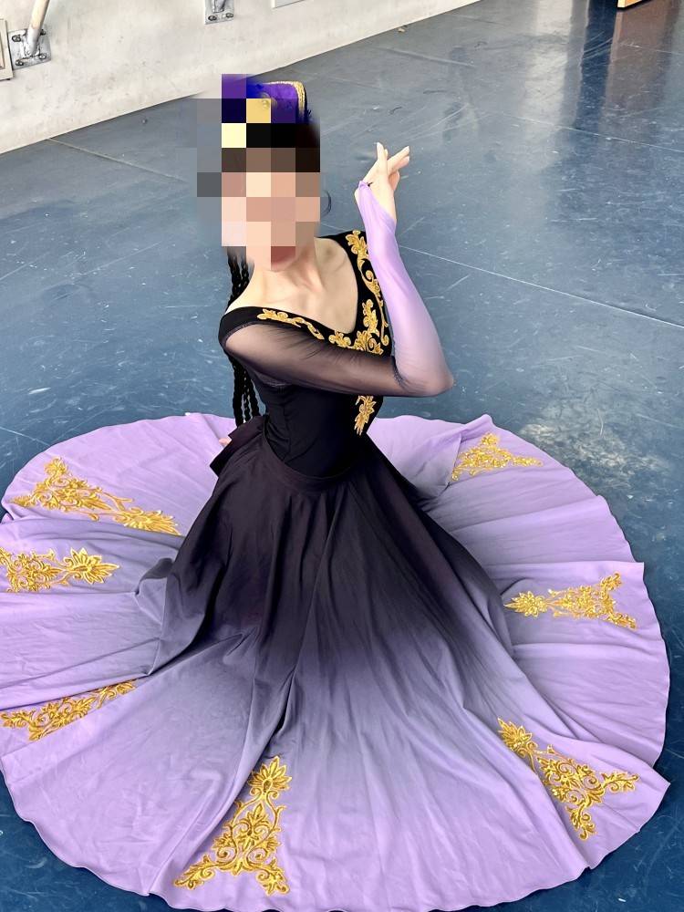 New Xinjiang Uyghur Dance Art Examination Practice Skirt National Clothing Skirt Stage Performance Female Women