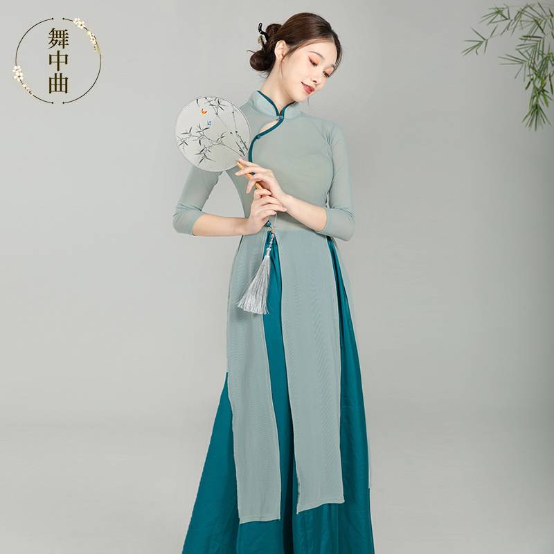 Dance in the dance classical dance clothing, cheongsam, rhyme, shirt elastic Chinese style national dance exercise performance service shows new models