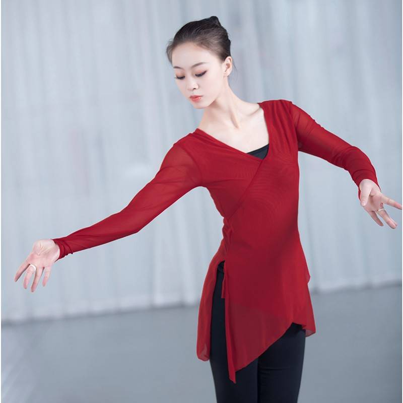 Classical dance body rhymes, ethnic dance service, ethnic gauze teachers' body clothes performed Han Tang dance