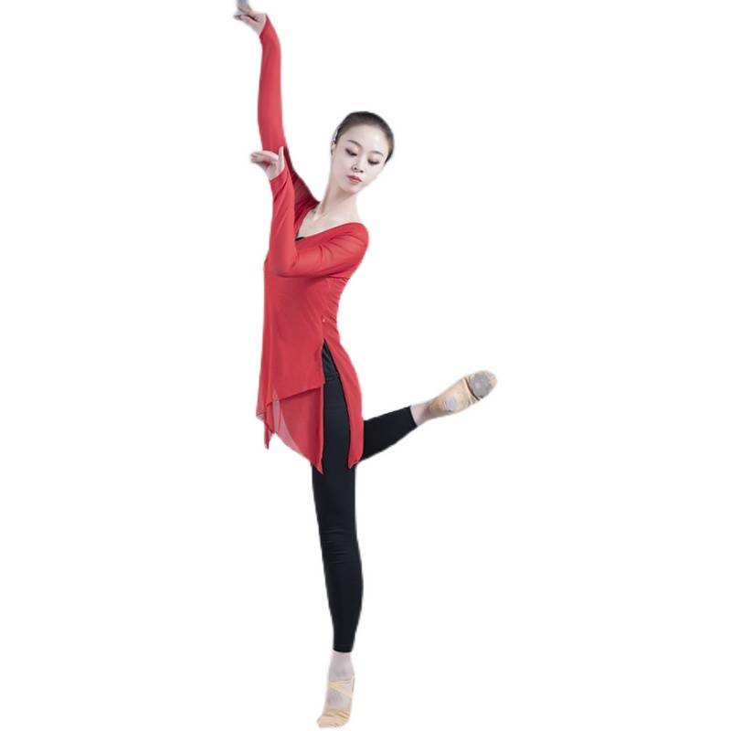 Classical dance body rhymes, ethnic dance service, ethnic gauze teachers' body clothes performed Han Tang dance