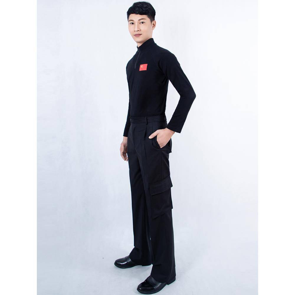 Men's middle and thick velvet dance dance clothes Latshu dance dance dancer dancer nation -to -day dance dance service