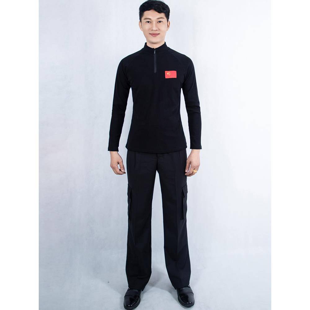 Men's middle and thick velvet dance dance clothes Latshu dance dance dancer dancer nation -to -day dance dance service