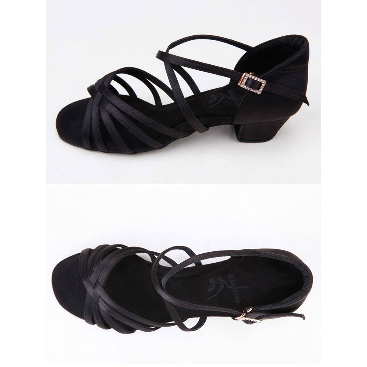 2024 New Red Dance Shoes New Professional Shoes Latin Dance Girls Soft Soft -bottomed Temporary Leather Dance Shoes Modeling Dance
