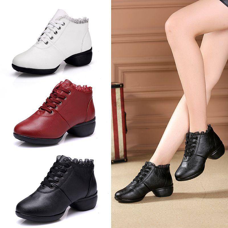 Dance shoes Female adult dance shoes and water soldier dance shoes soft soles dance in the heel boots in the heel boots