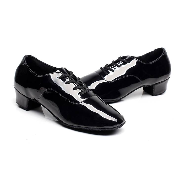 Latin dance shoes boys and men's leather soft bottom practice dance shoes men -style children's adult children teachers dance shoes