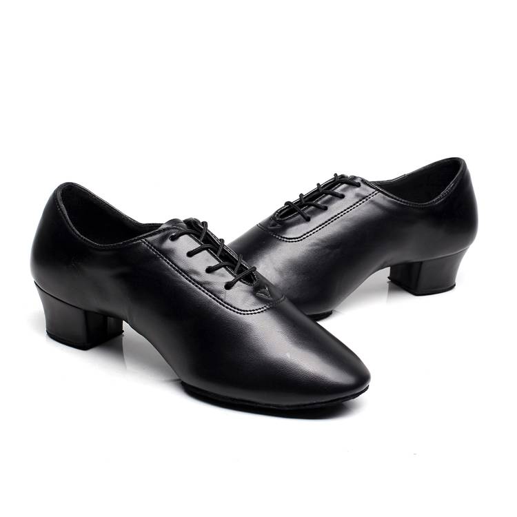 Latin dance shoes boys and men's leather soft bottom practice dance shoes men -style children's adult children teachers dance shoes