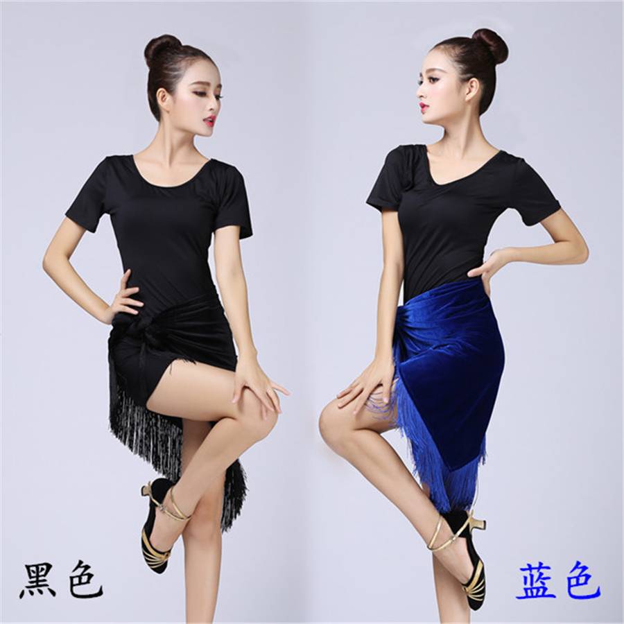 Promotional velvet, Soviet printed triangle scarf a skirt, adult child half -body skirt Latin women's hip towel practice skirt