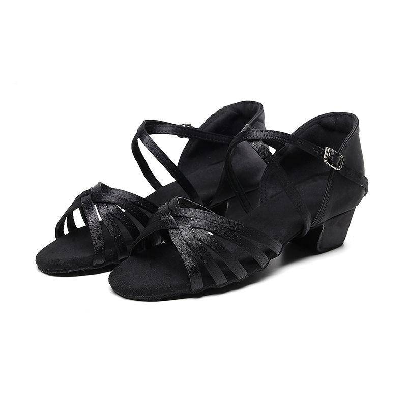 2024 new Latin dancers shoe 2024 female new children's professional examination dancing shoe junior shoe junior junior heel junior study