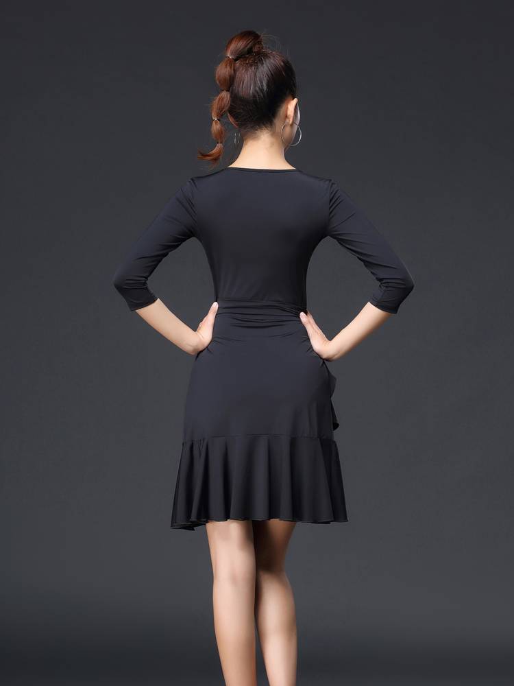 Latin dance service new dress adult dance clothing performance dance dance skirt black national standard dance skirt female exercise uniform
