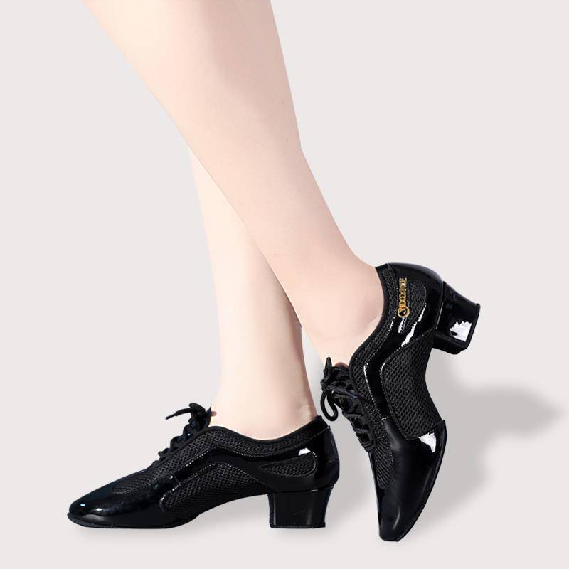 Professional Latin dance shoes adult ladies middle heel shoes soft sole dance shoes female square waterman waterman dance shoes