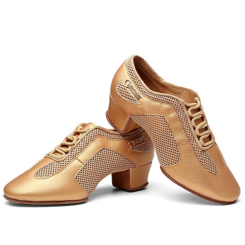 Professional Latin dance shoes adult ladies middle heel shoes soft sole dance shoes female square waterman waterman dance shoes