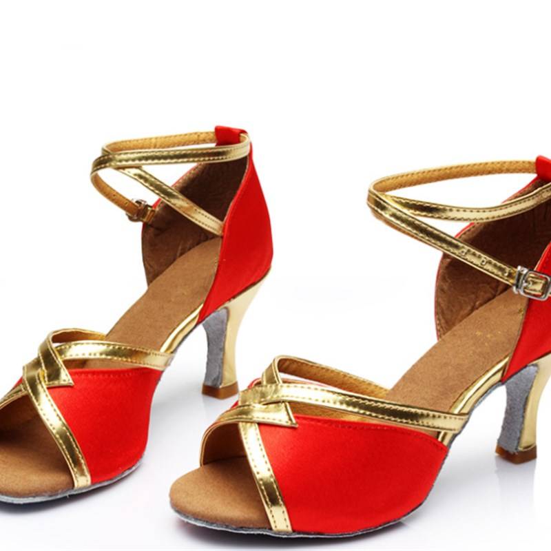 Summer Latin Dance Shoes Female Adult Mid -High -Society Dance Dance Shoes Soft Waves Practice Shoes Square Plaza Dance Women's Shoes