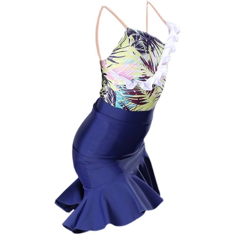 ML girl Latin dance service summer practice service new children's suspension set children's table performance training dance skirt
