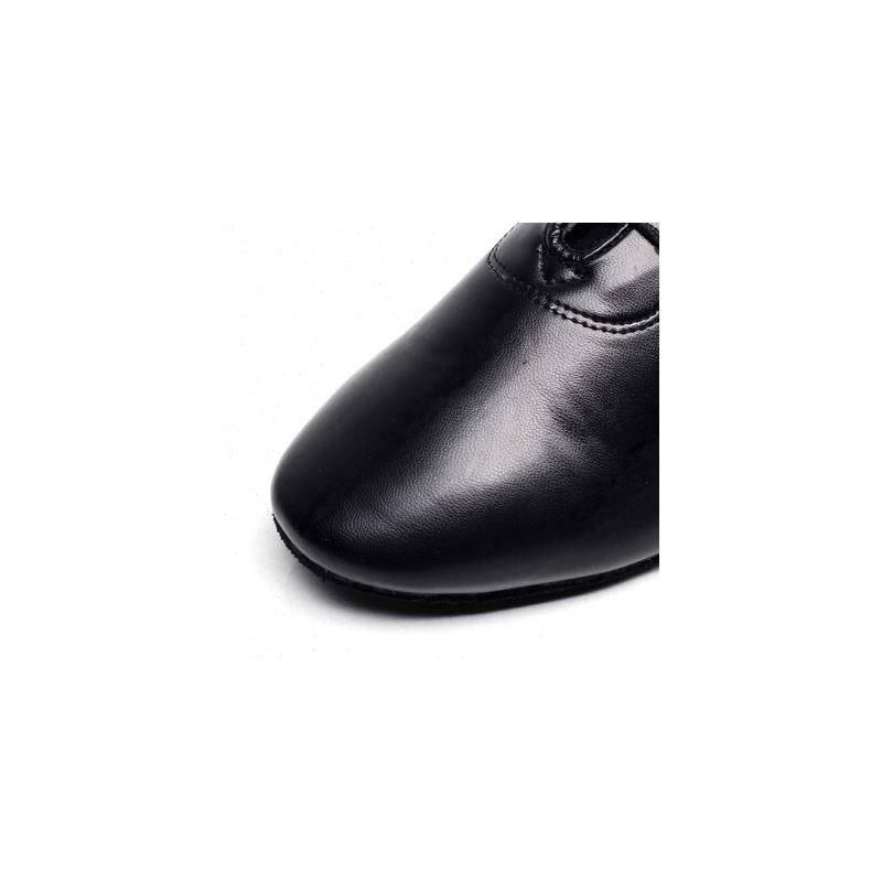 Liangge Black Latin imitation leather and men's and female adults Children's hair bottom room pores dance shoes