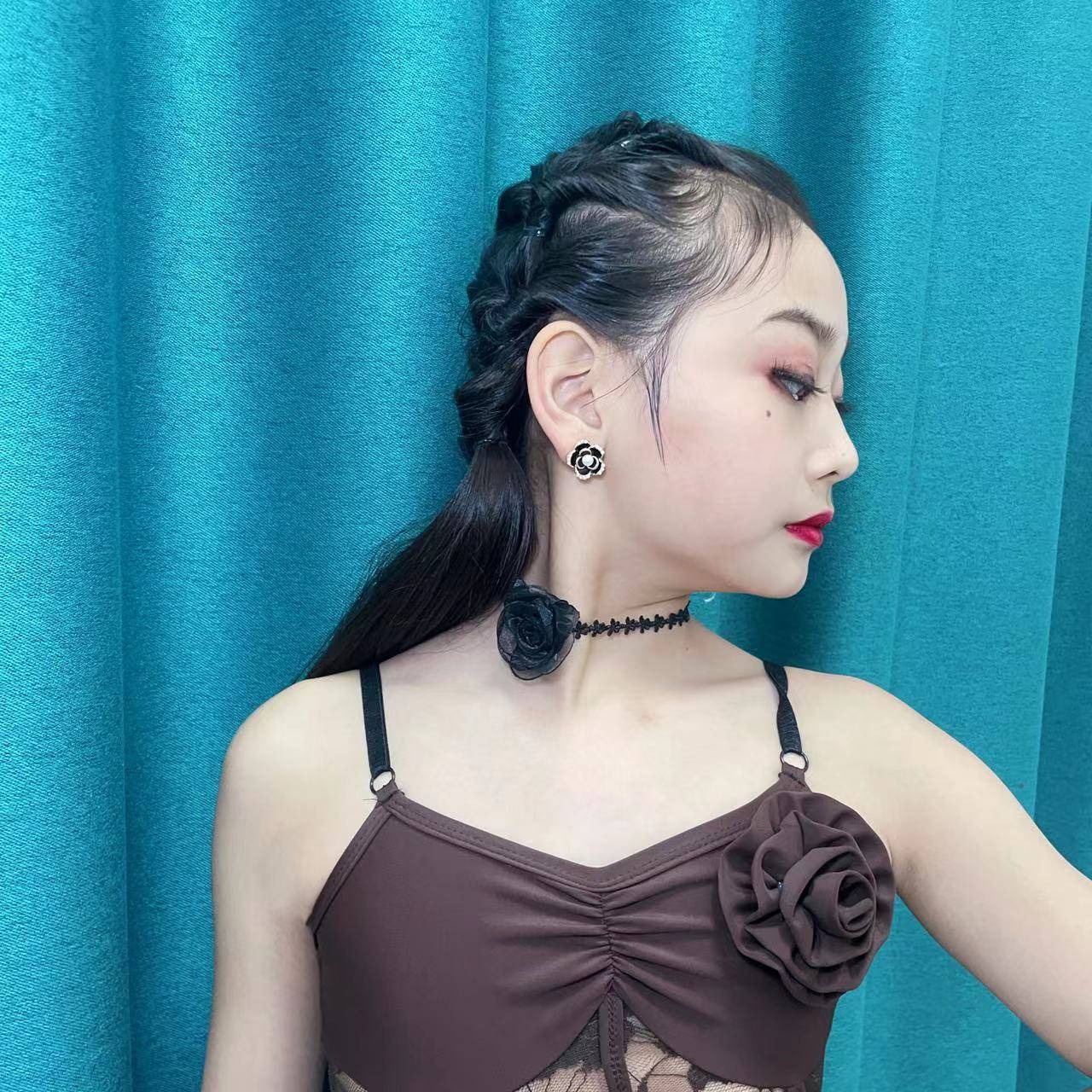 Tianyue Dance New Latin accessories neck accessories rose 002