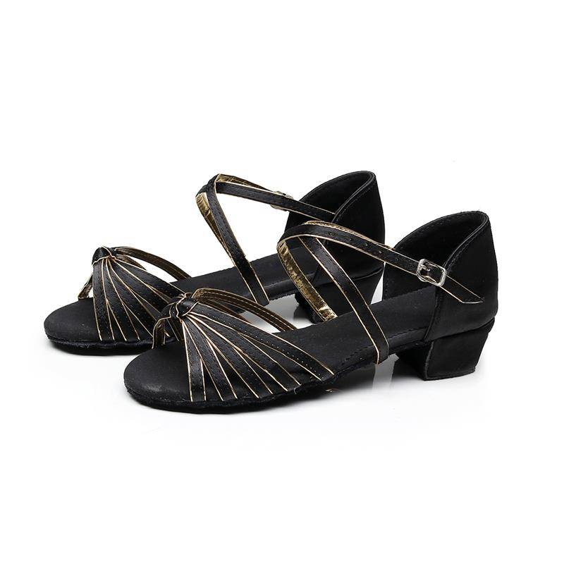 Children's Latin Dance Shoes Girl Latin Shoe Soft Sole Followed Children's Dance Shoes Play Shoes Square Plaza Dance Shoes