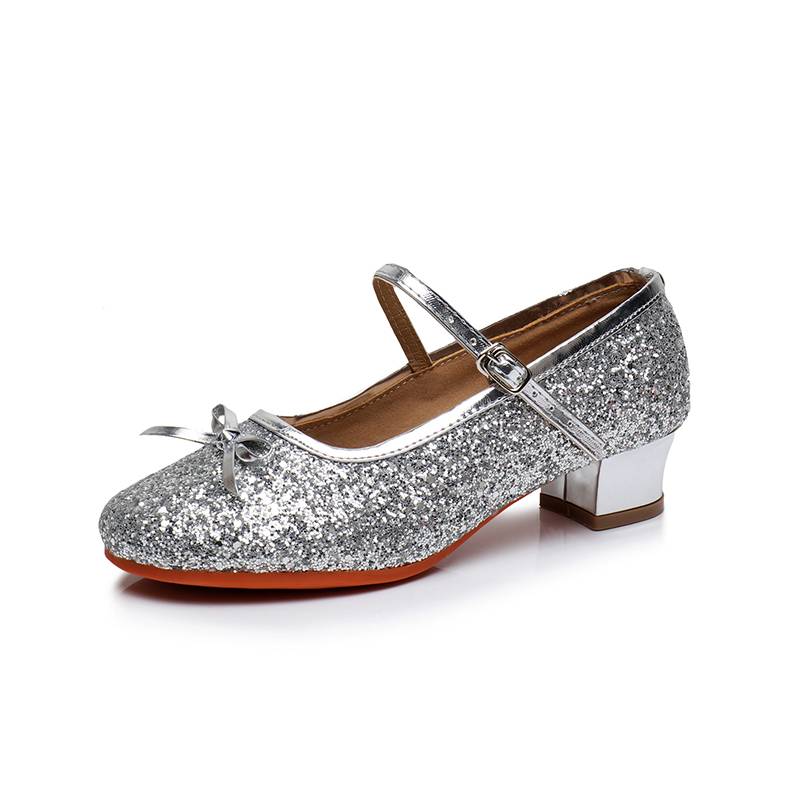 Summer 2021 Children's Children's Latin Dance Shoes Children Girls and Girls Soft -bottom Dance Shoes High Heel U Performing Primary School