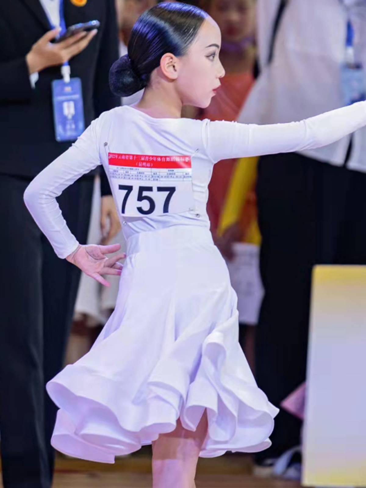GTYDANCE2024 new children's Latin dance stipulated in the competition service girl professional standard test performance service girl