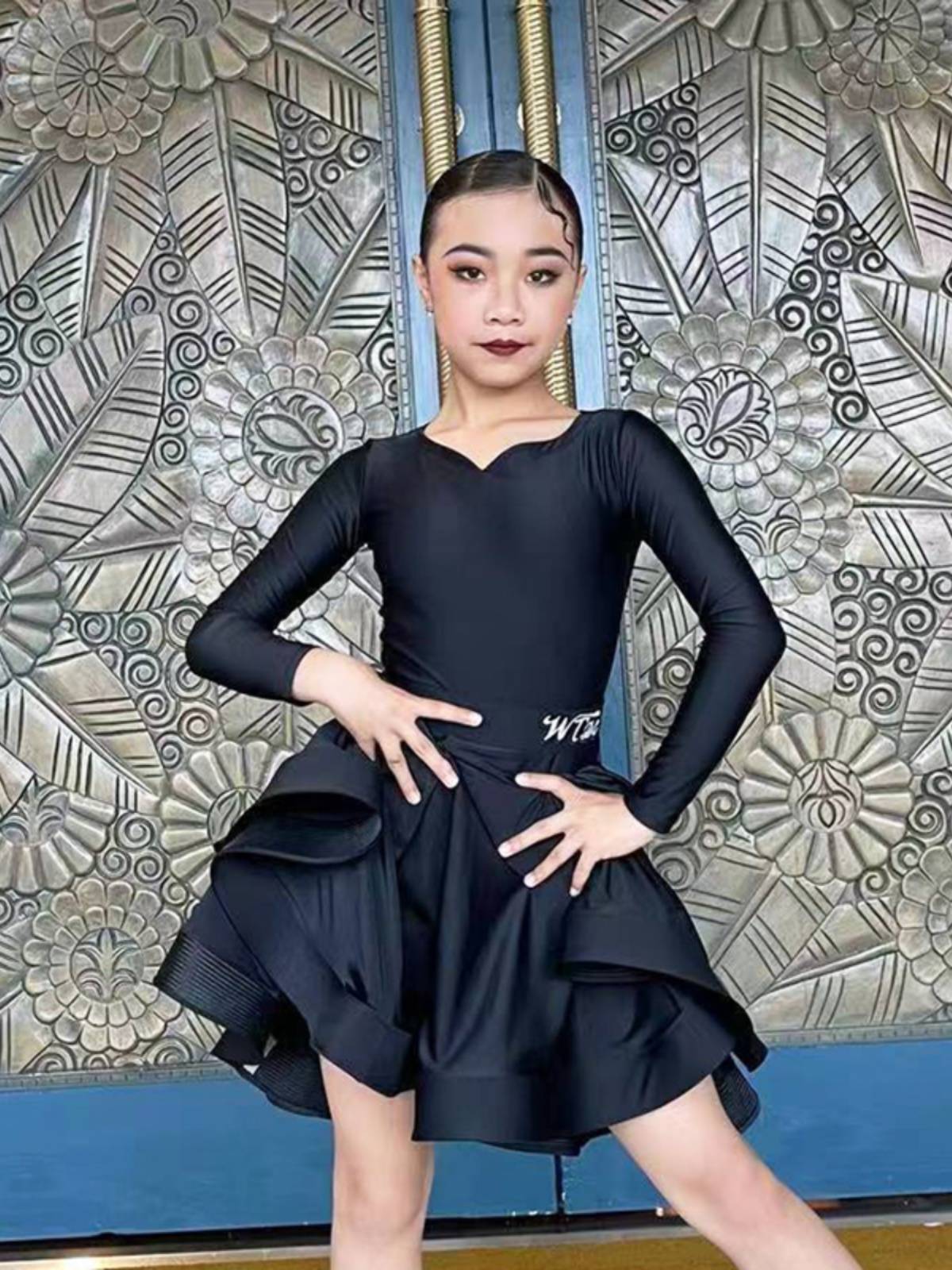 GTYDANCE2024 new children's Latin dance stipulated in the competition service girl professional standard test performance service girl