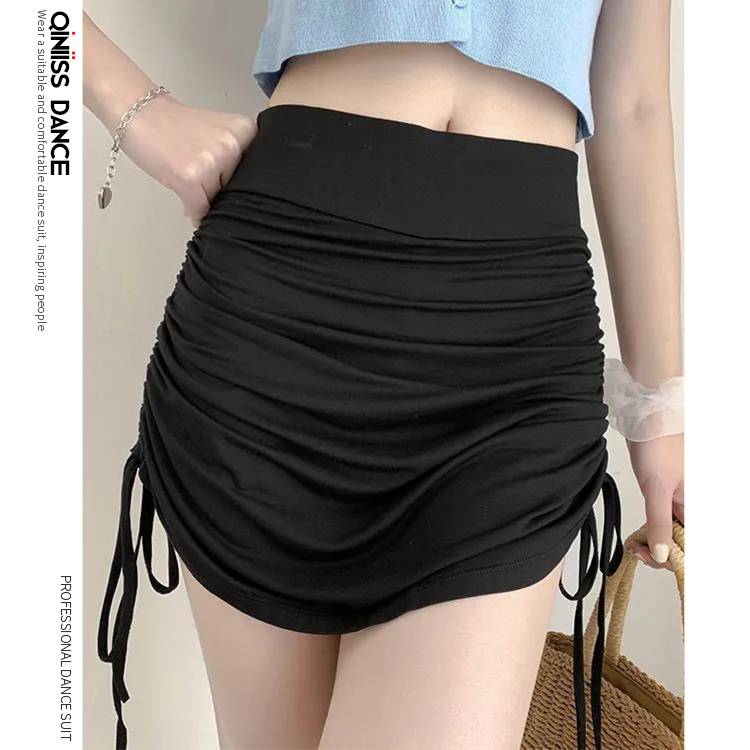 Latin dance skirt new anti -walking light bag hip skirt women's skirt training skills uniform short skirt dancing training clothes sexy half body skirt