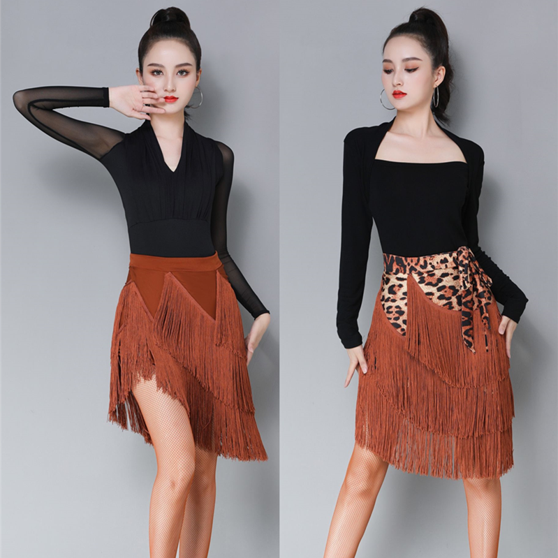 Latin dance apron women's Soviet skirt new adult modern dance hip scarf