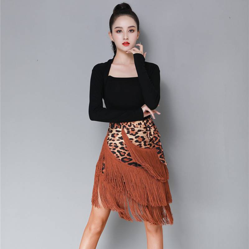 Latin dance apron women's Soviet skirt new adult modern dance hip scarf