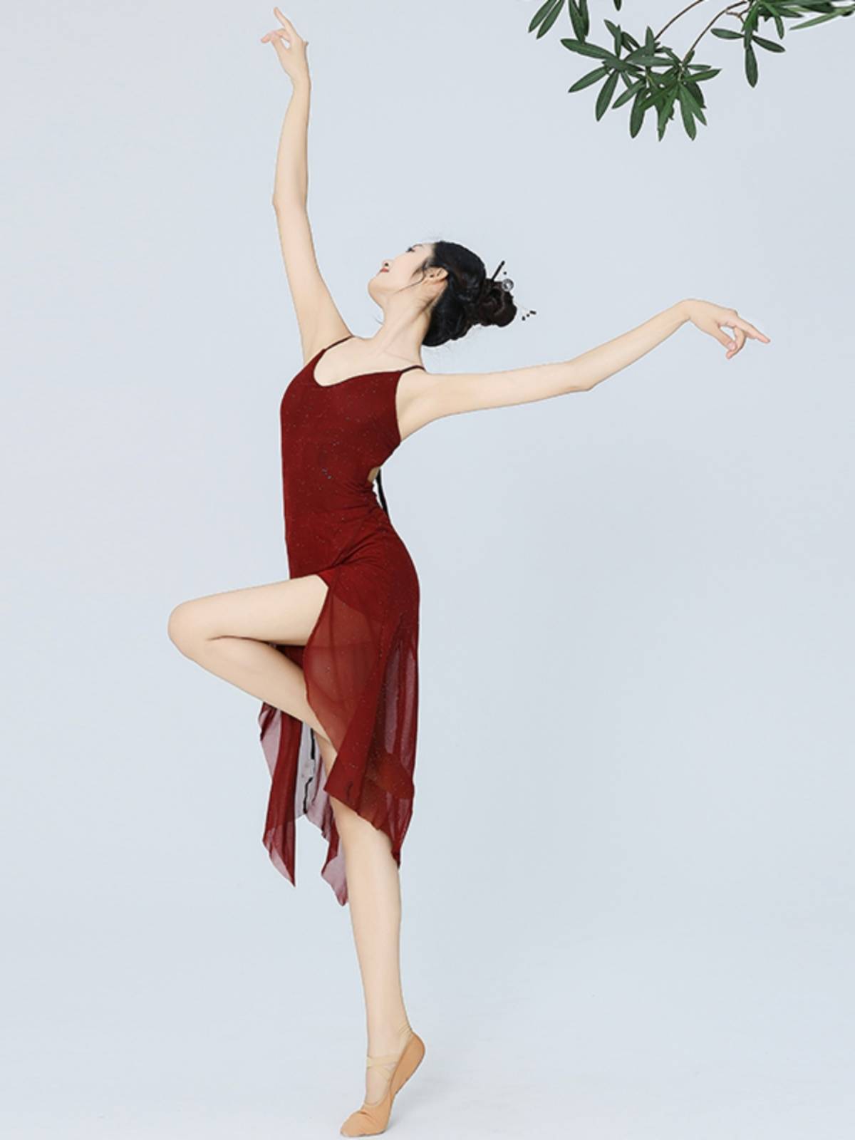 Sexy Jazz Dance Female Female 2024 New Net Gong Latin Practice Series Pure Wind Vedic Dress Dress