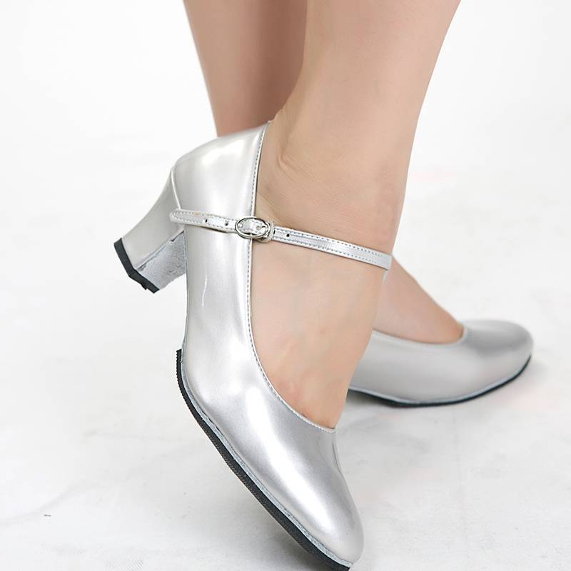 Latin Dance Shoes Female Adult Heel Dance Shoes Soft Sole Plaza Dance Dance Shoes Victoria Dance Golden Heel