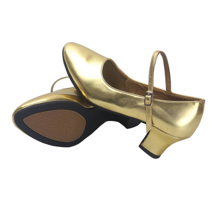 Latin Dance Shoes Female Adult Heel Dance Shoes Soft Sole Plaza Dance Dance Shoes Victoria Dance Golden Heel