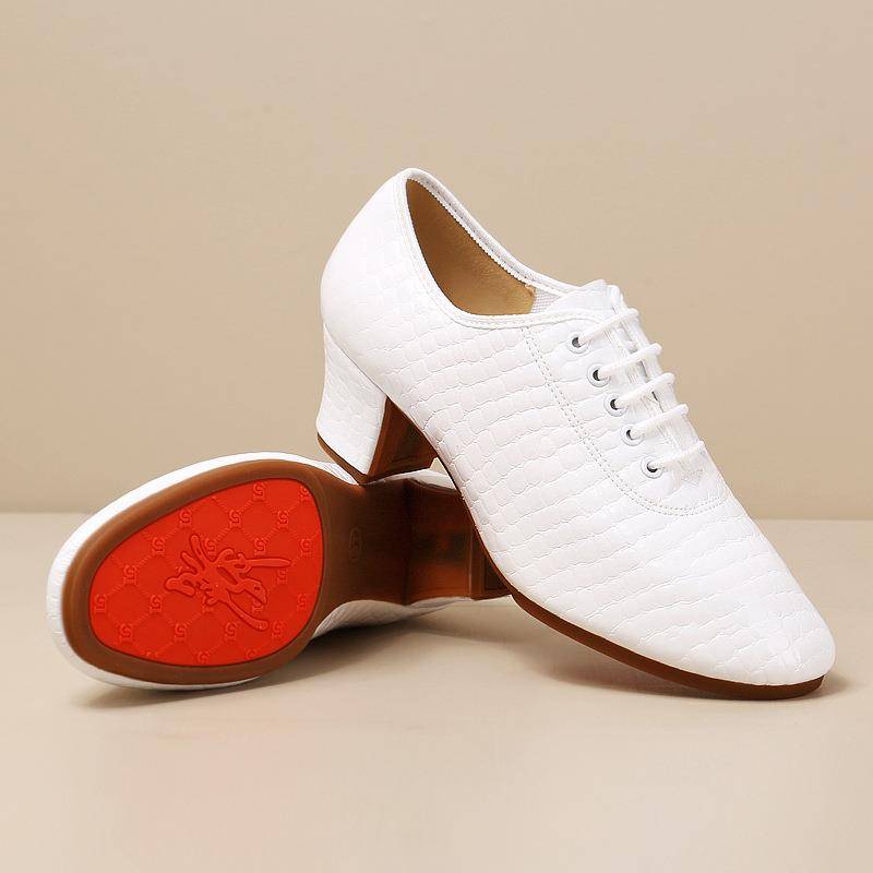 White stone pattern Latin dance shoes Soft soles of women's teachers shoe shoe shoe dance shoes, water soldier dance dance